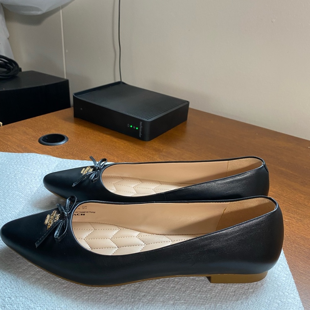 Coach Annabel Leather Flats size 7. Brand new without tag.